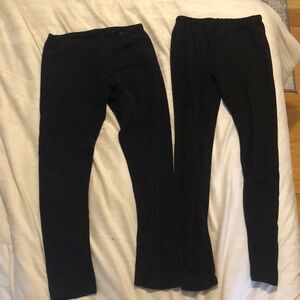 2 pairs of black children’s leggings